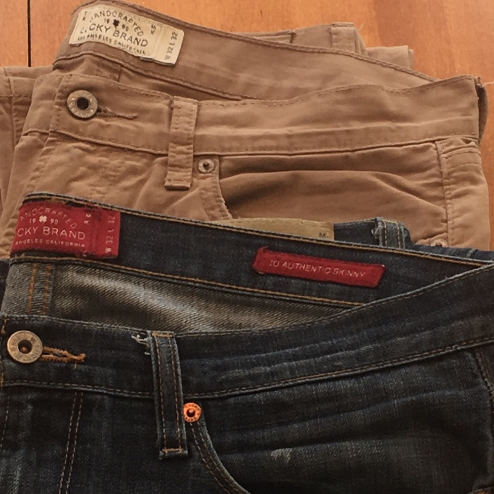 Lucky Brand Jean and Khaki combo